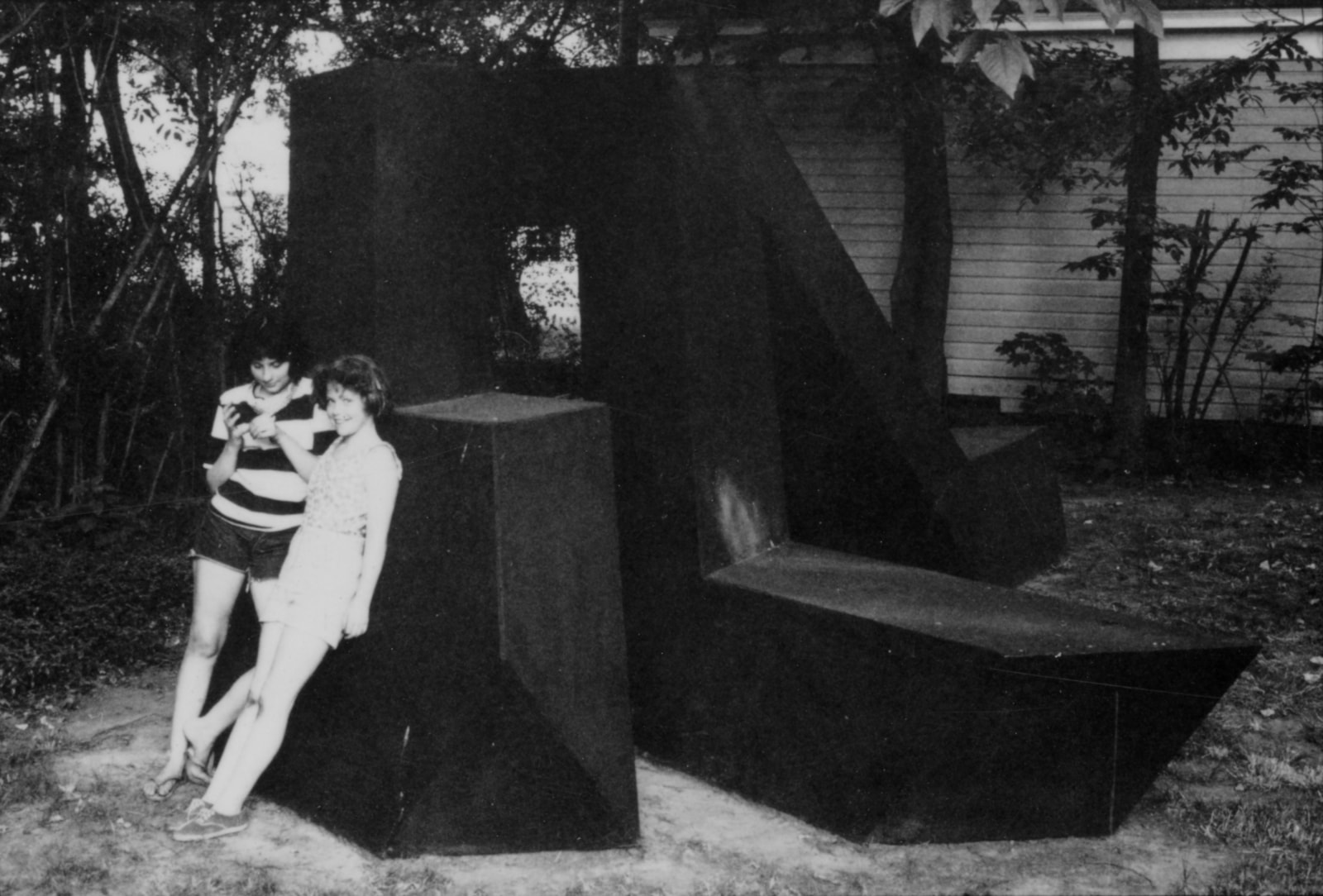 Smith daughters with plywood mock-up, South Orange, NJ, 1966
Photo Rudy Burckhardt