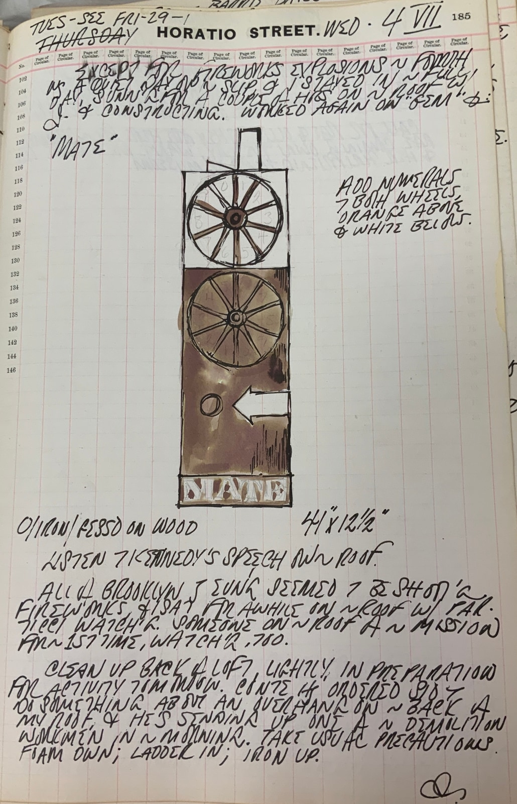 July 4, 1962 -  - Journals - Robert Indiana