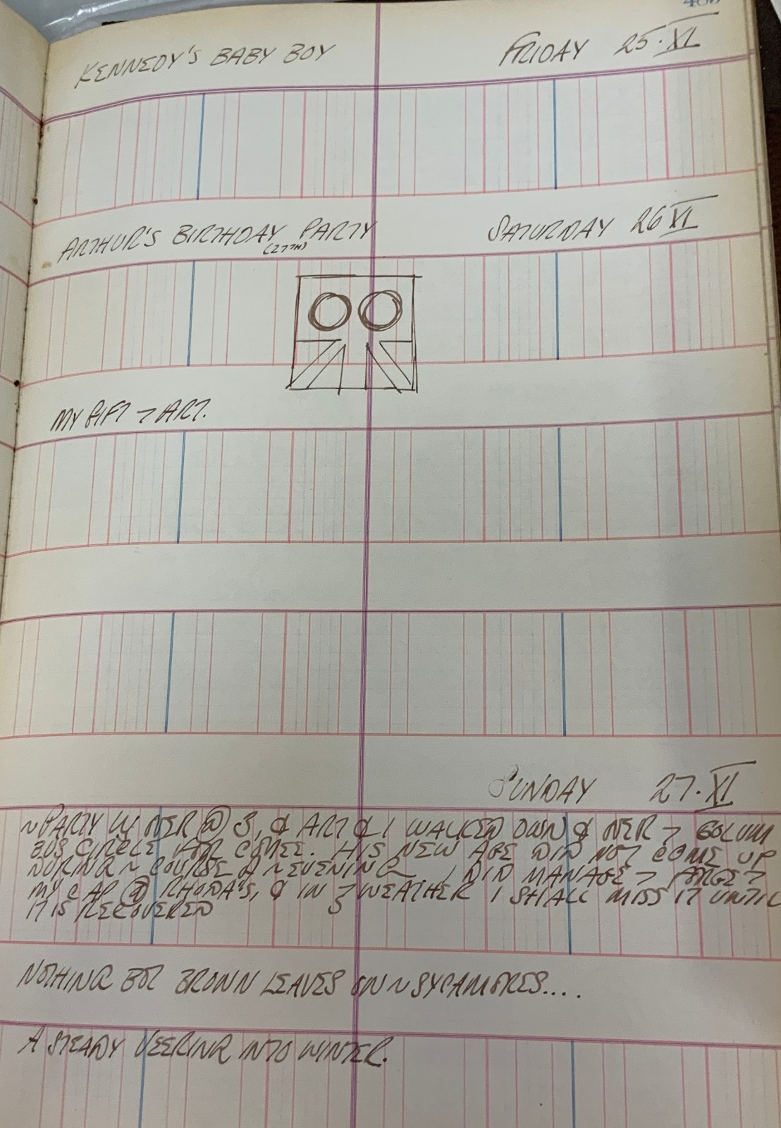 November 25–27, 1960 -  - Journals - Robert Indiana