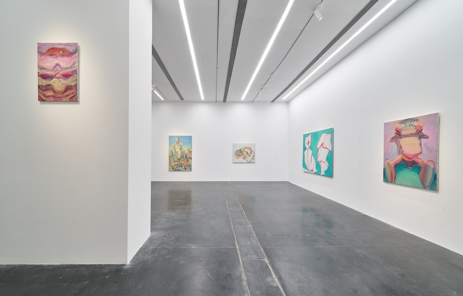 Maria Lassnig: Happy Martian. Installation view, 2022. UCCA, Beijing. Photo: Sun Shi.