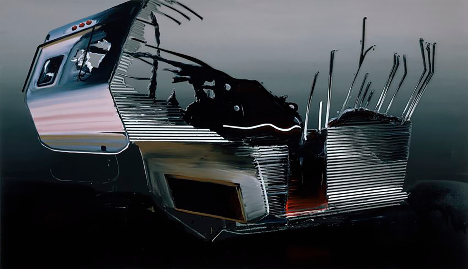 Dirk Skreber, Crystella 2, 2006, Oil on canvas, 74.8 x 129.9 inches