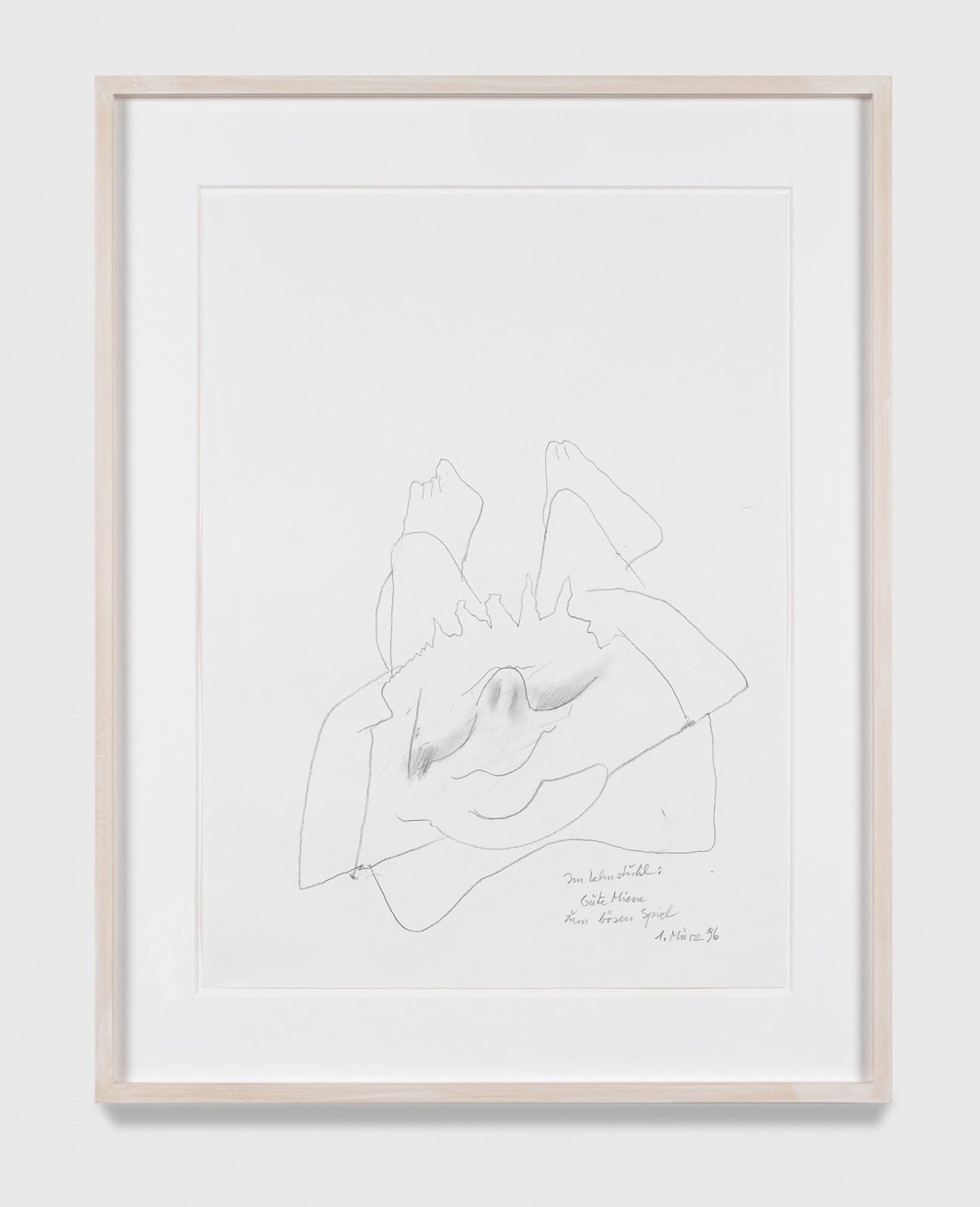 Maria Lassnig, Im Lehnstuhl: Gute Miene zum b&ouml;sen Spiel 
