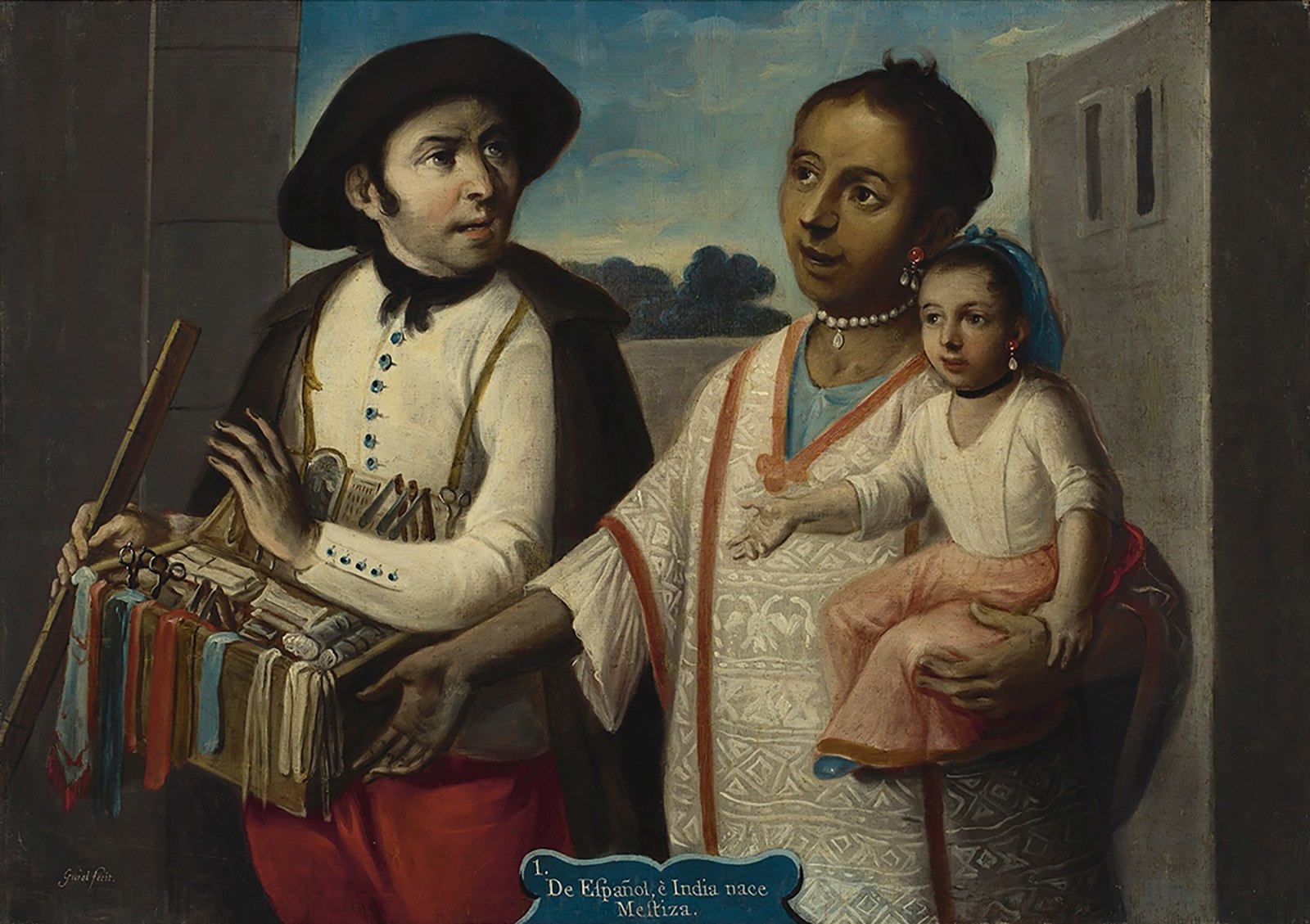 Buenaventura José Guiol, de español e india nace mestiza, c. 1770-1780