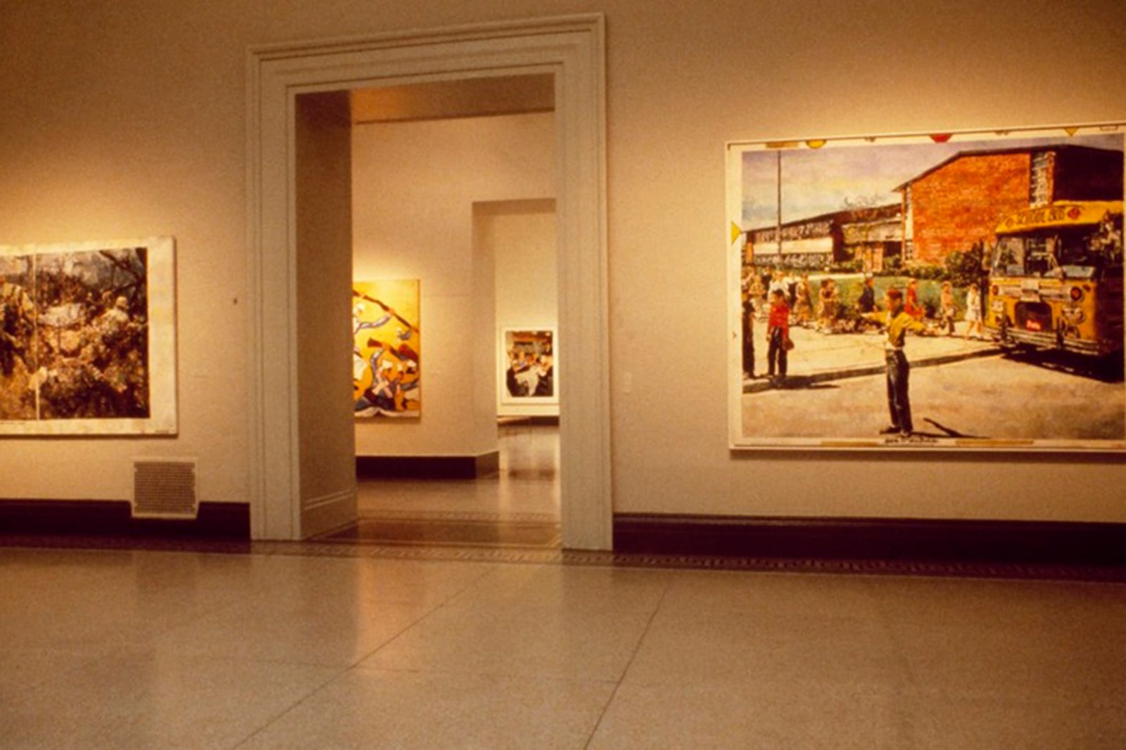 Installation view,&nbsp;Malcolm Morley: Paintings, 1965-82, The Brooklyn Museum, NY, 1983