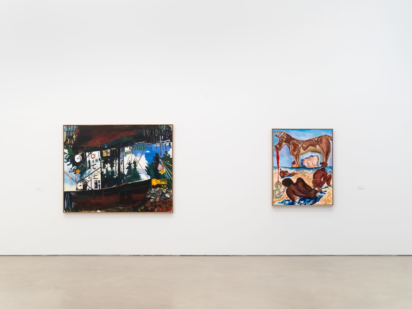 Installation view, Malcolm Morley, Painting as Model,&nbsp;Petzel, 2024