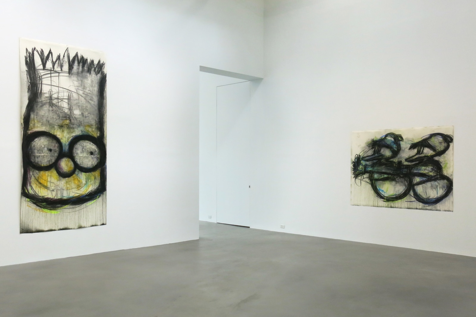 Joyce Pensato: Castaway,&nbsp;Petzel Gallery, 2015, Installation view