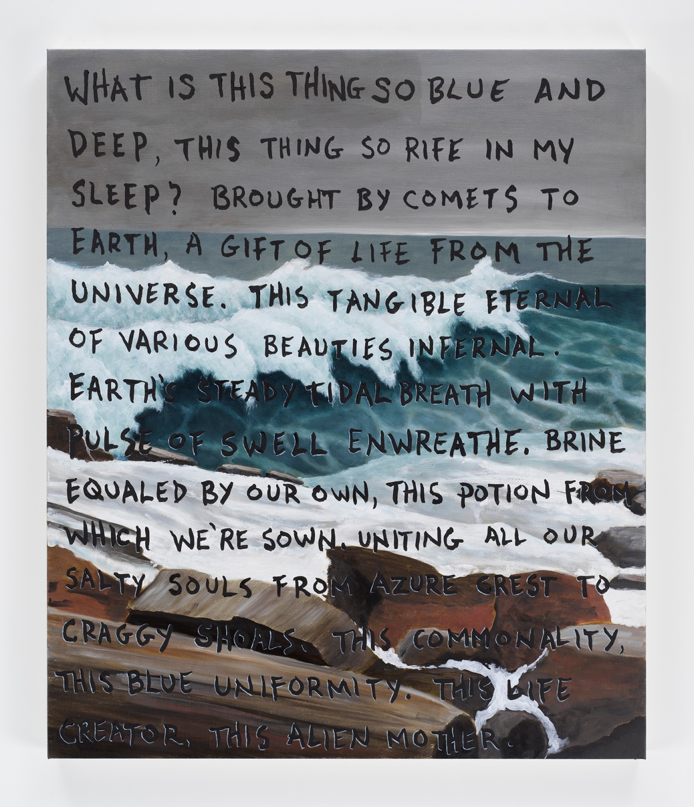 Sean Landers, So Blue, 2022