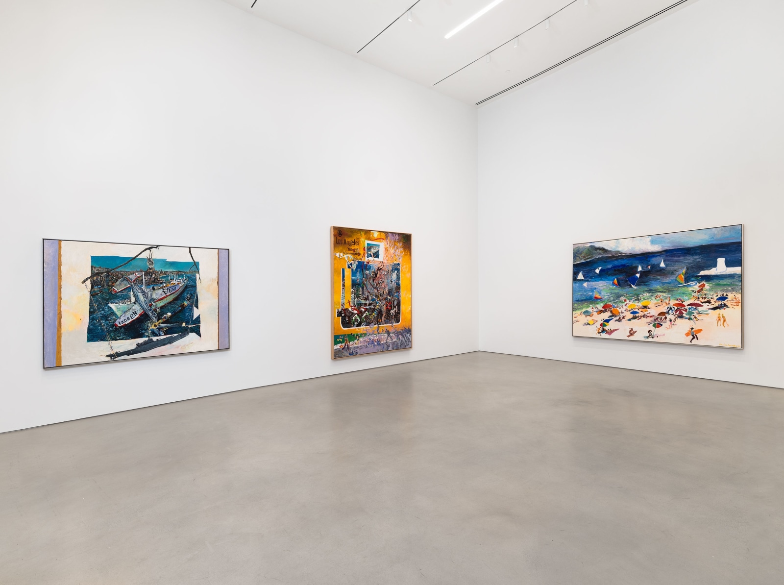 Installation view, Malcolm Morley, Painting as Model,&nbsp;Petzel, 2024