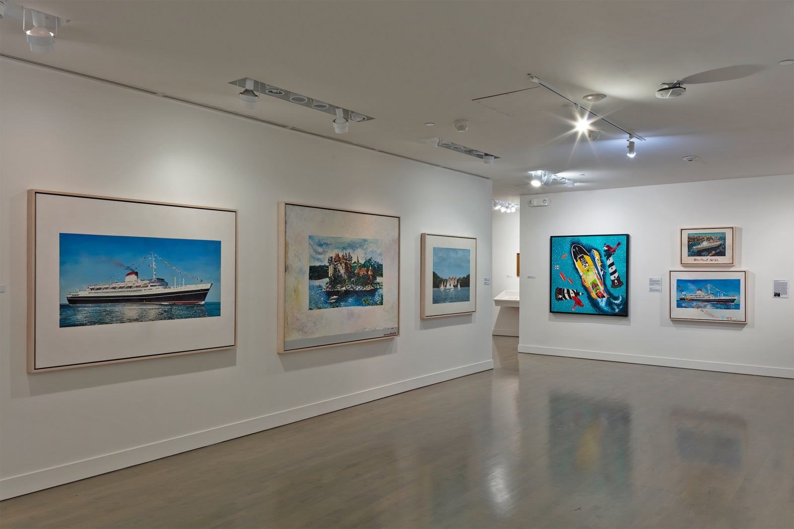 Installation view,&nbsp;Malcolm Morley: Shipwreck, Nova Southern University Art Museum, Fort Lauderdale, Florida, 2022