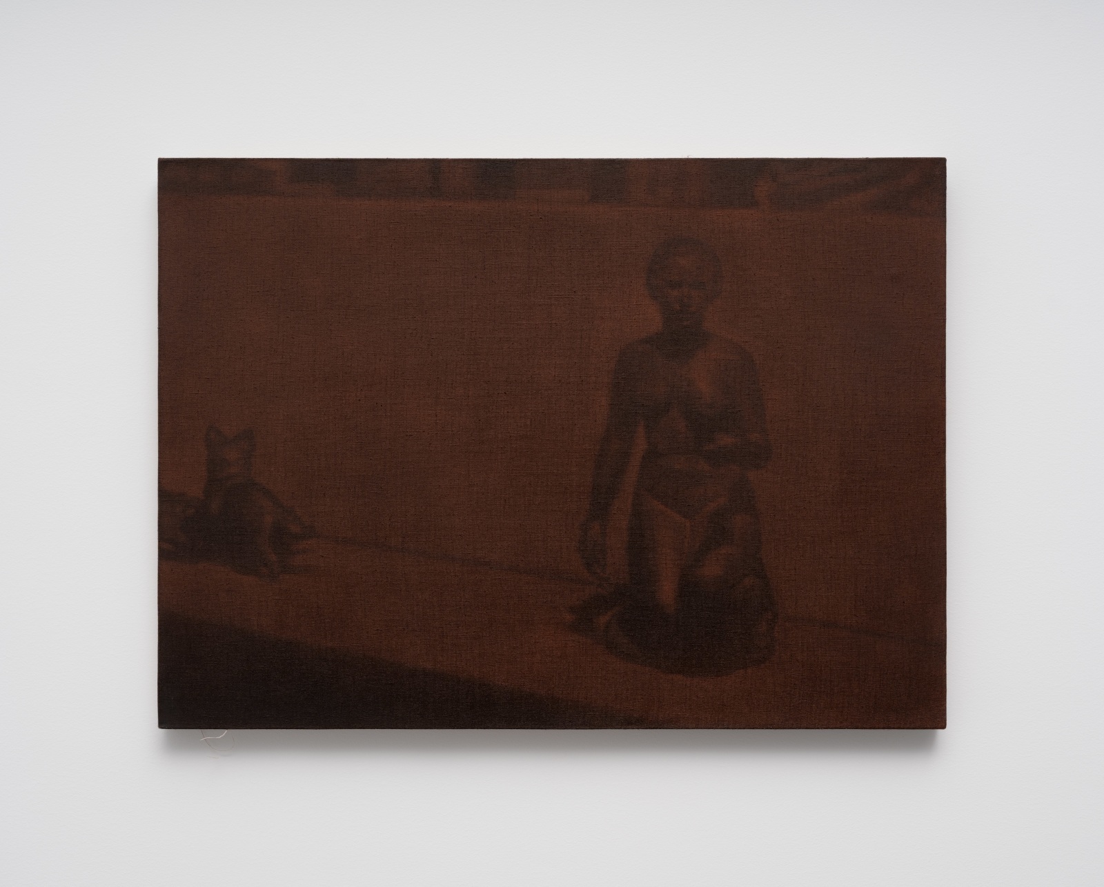 Troy Brauntuch, Untitled (Girl with Dog), 2025