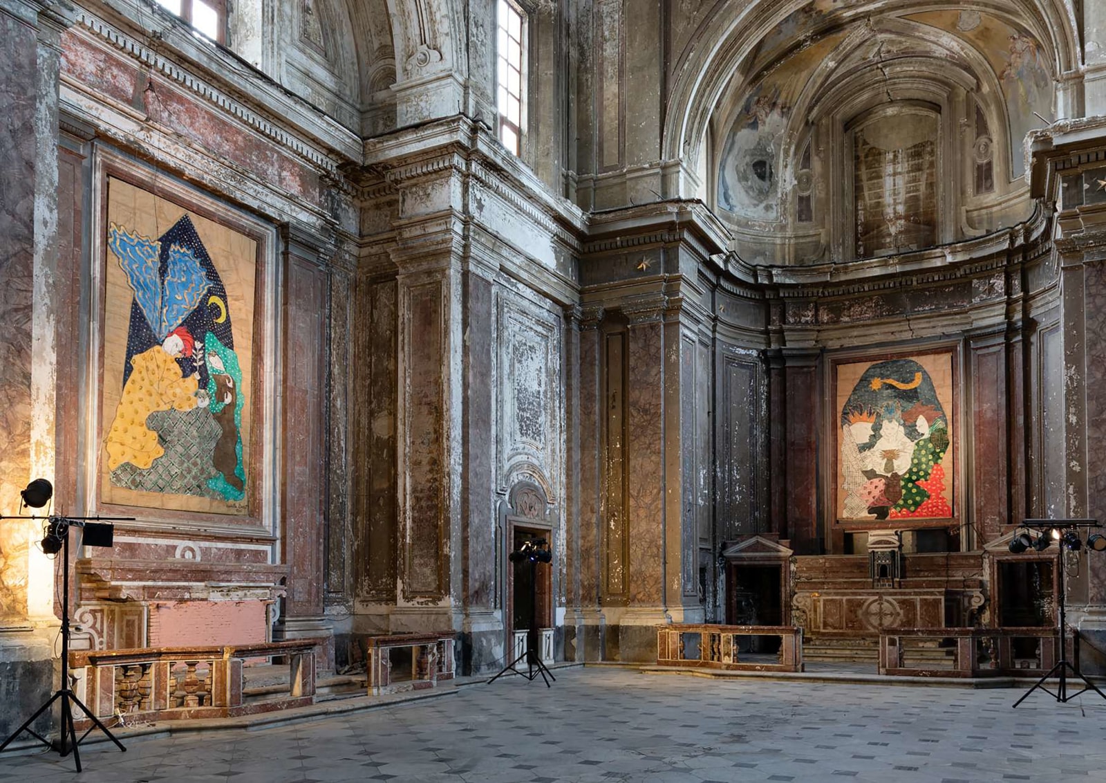 Installation view, Isabella Ducrot, San Giuseppe delle Scalze, Napoli, 2021