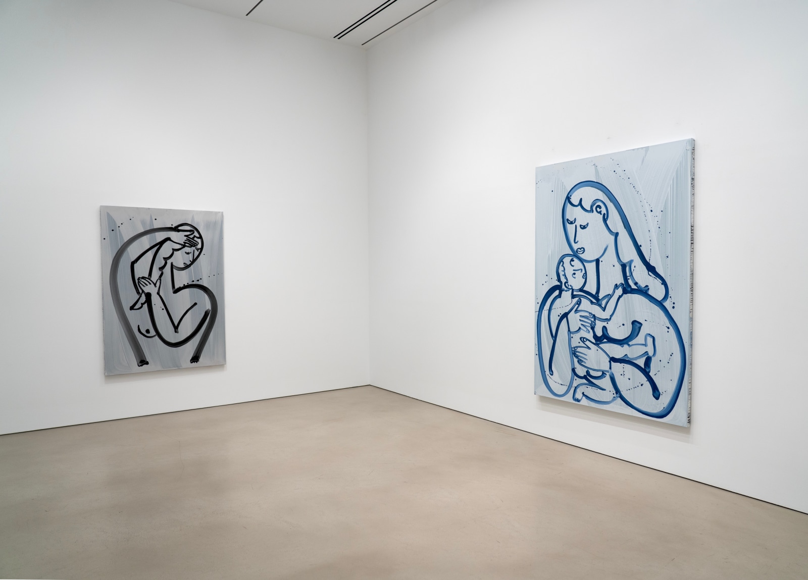 Installation view, The Viewing Room: Grace Weaver, Petzel, 2025.