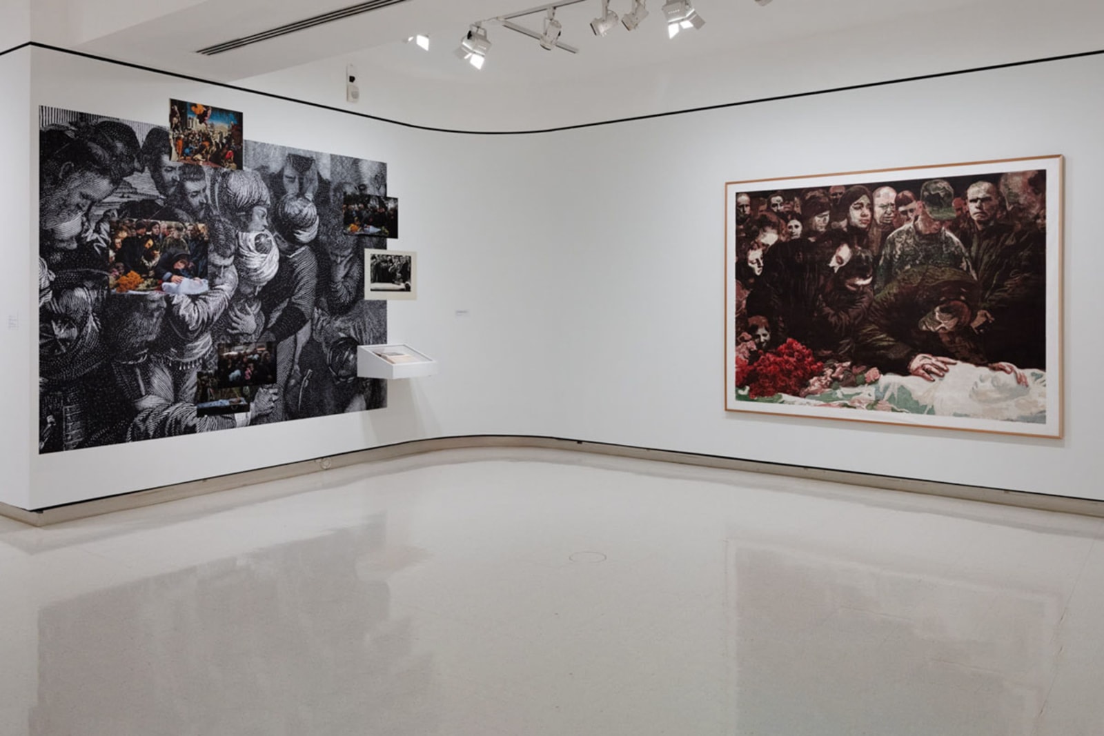 Installation view, Zorawar Sidhu and Rob Swainston, History is Present, University at Buffalo, New York, 2024