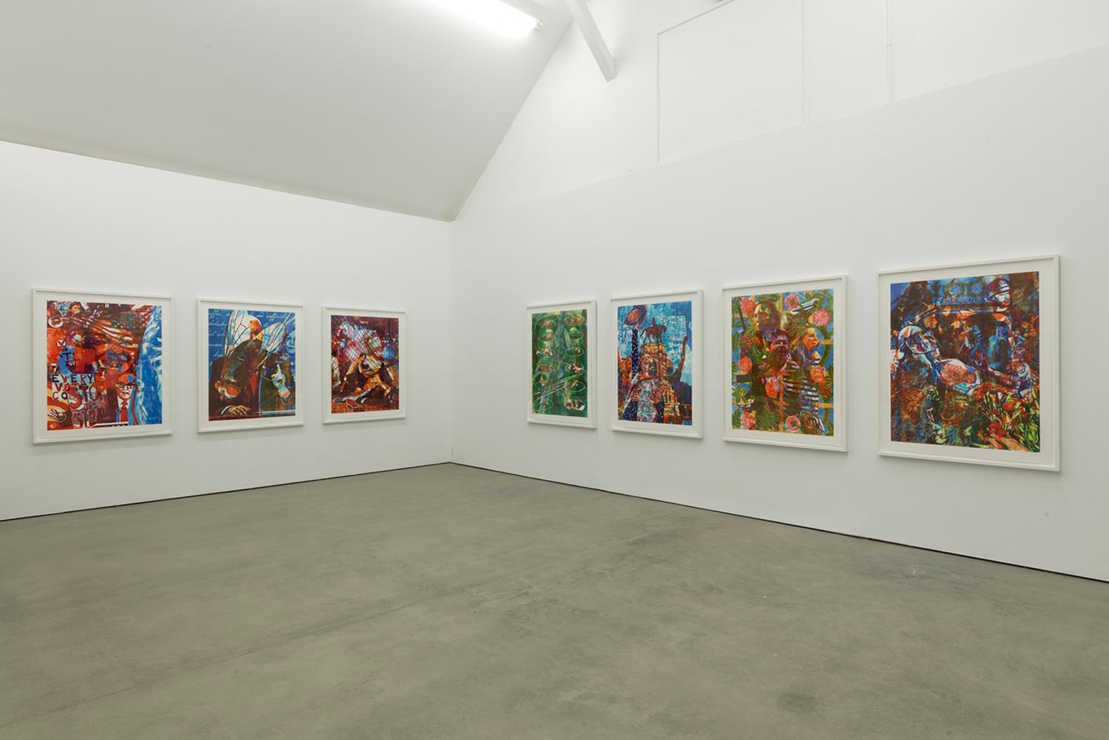 Installation view, Zorawar Sidhu and Rob Swainston, Doomscrolling, Hall Art Foundation, Vermont, 2024