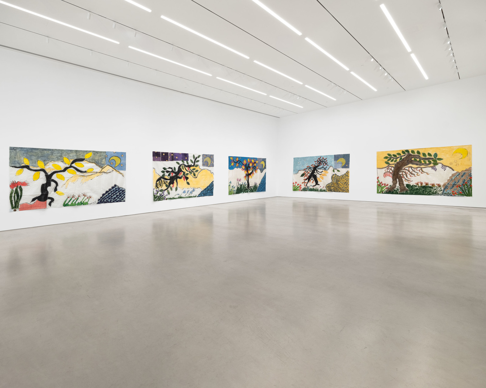 Installation view, Isabella Ducrot, Visited Lands, 2025, Petzel