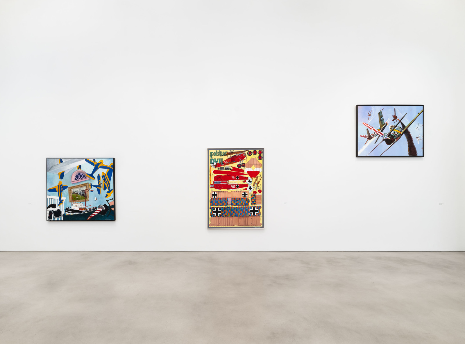 Installation view, Malcolm Morley, Painting as Model,&nbsp;Petzel, 2024