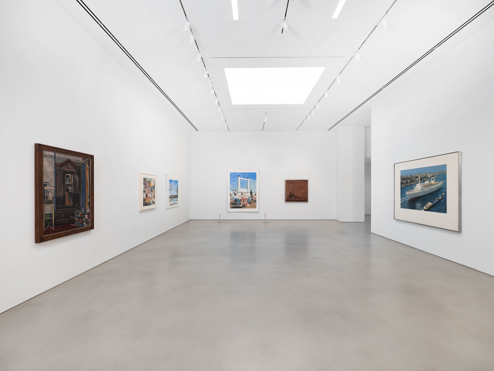 Installation view, Malcolm Morley, Painting as Model,&nbsp;Petzel, 2024