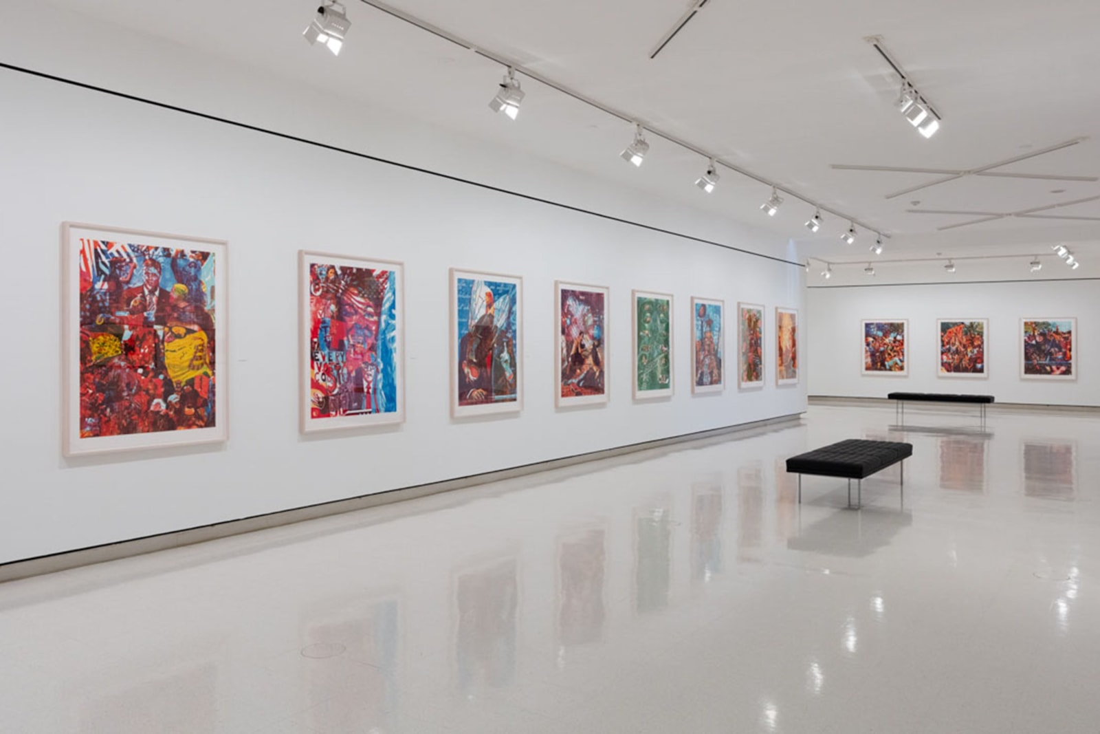 Installation view, Zorawar Sidhu and Rob Swainston, History is Present, University at Buffalo, New York, 2024