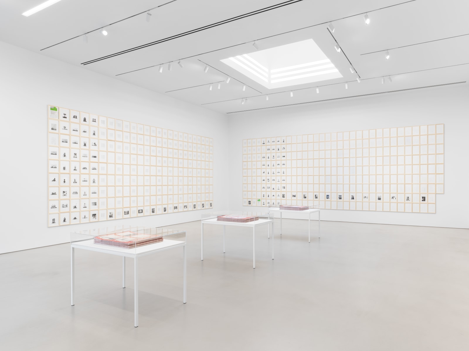 Installation view, Hanne Darboven,&nbsp;Fin de Si&egrave;cle - Buch der Bilder, Petzel, 2023