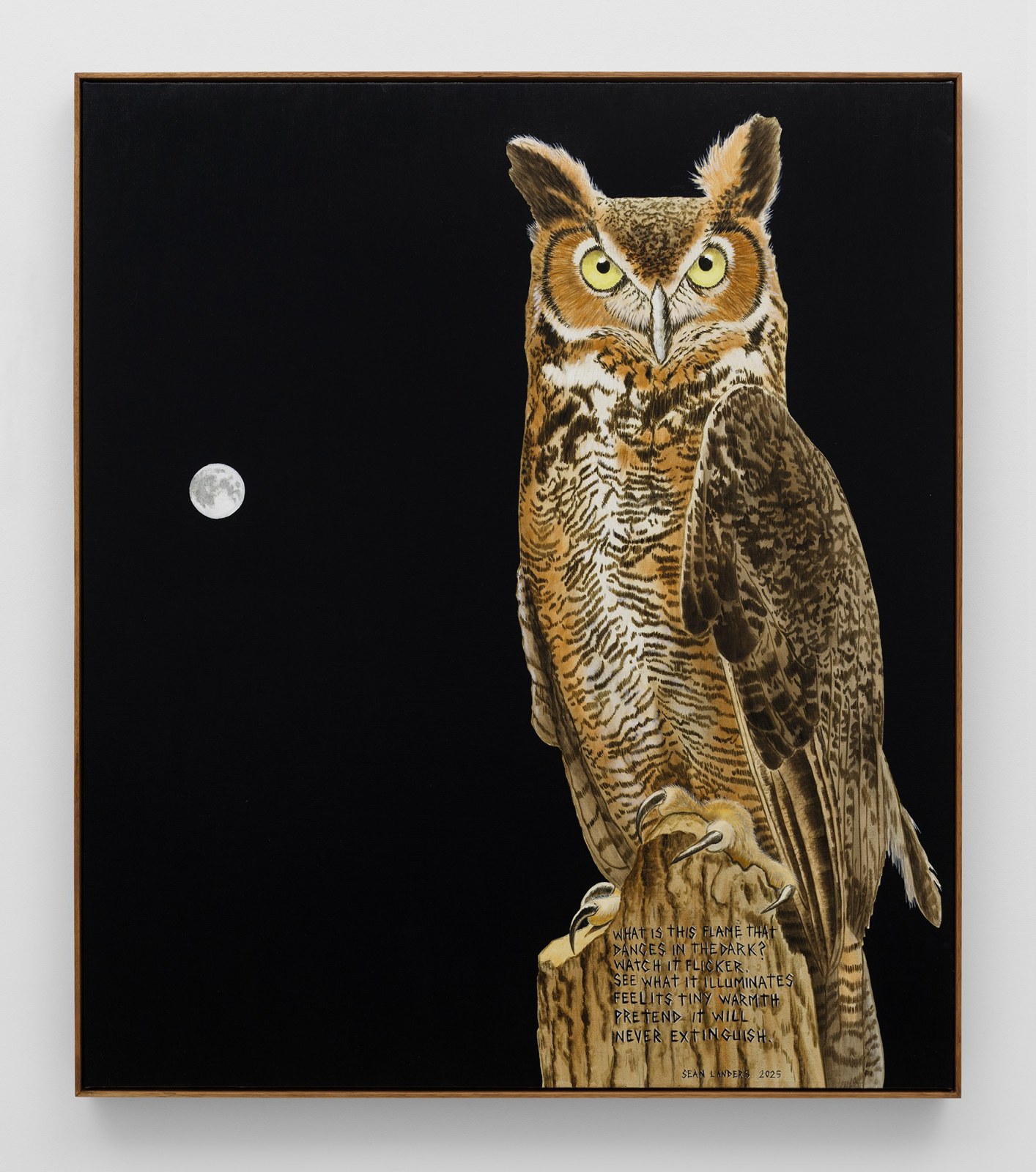 Sean Landers, Flame, 2025