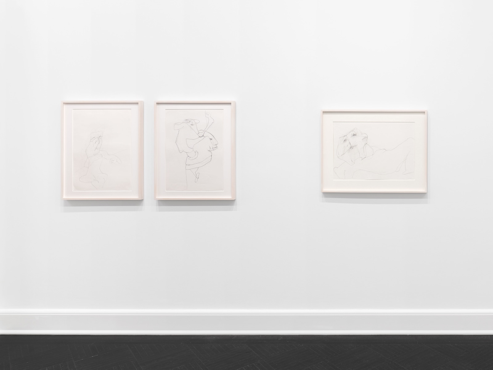 Installation view, Maria Lassnig, Drawings, Petzel, 2024