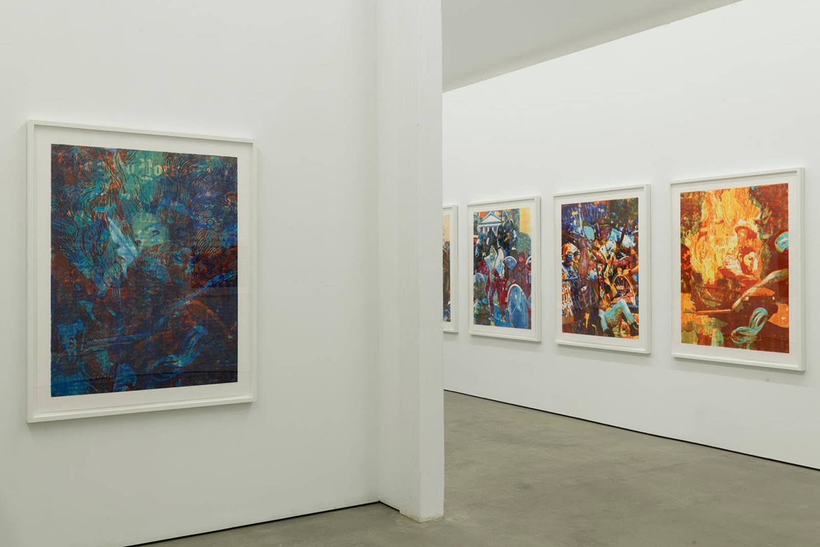 Installation view, Zorawar Sidhu and Rob Swainston, Doomscrolling, Hall Art Foundation, Vermont, 2024