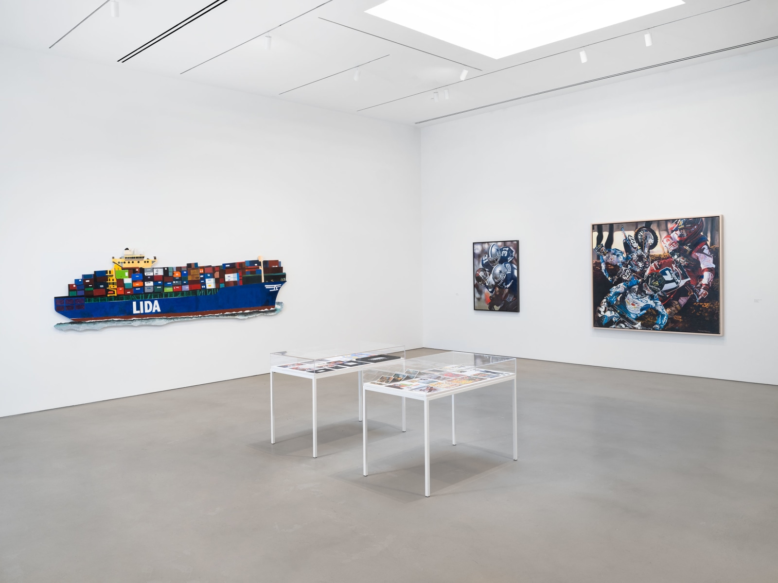 Installation view, Malcolm Morley, Painting as Model,&nbsp;Petzel, 2024