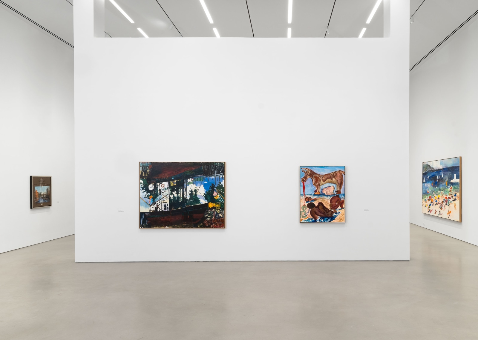 Installation view, Malcolm Morley, Painting as Model,&nbsp;Petzel, 2024