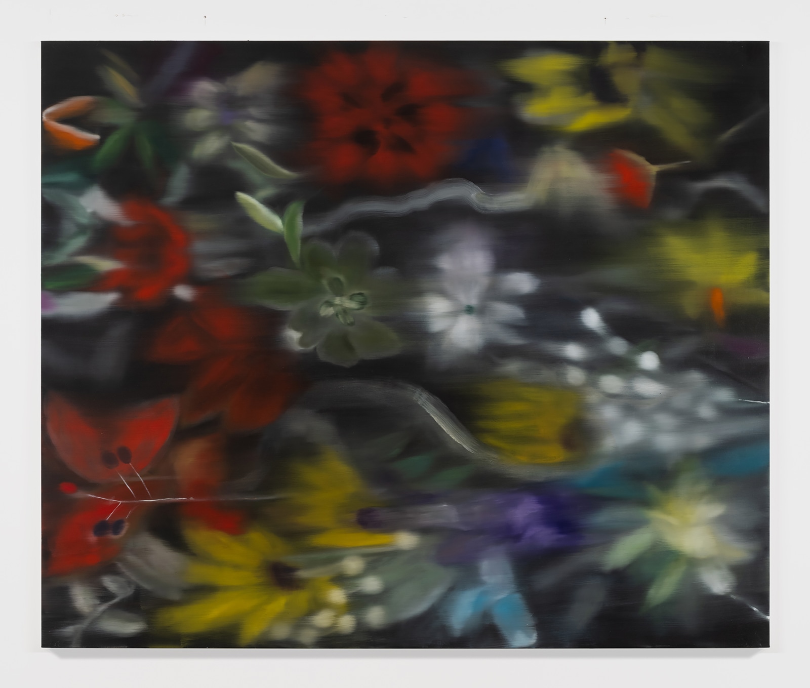 Ross Bleckner, Untitled, 2023, Oil on linen, 60 x 72 inches
