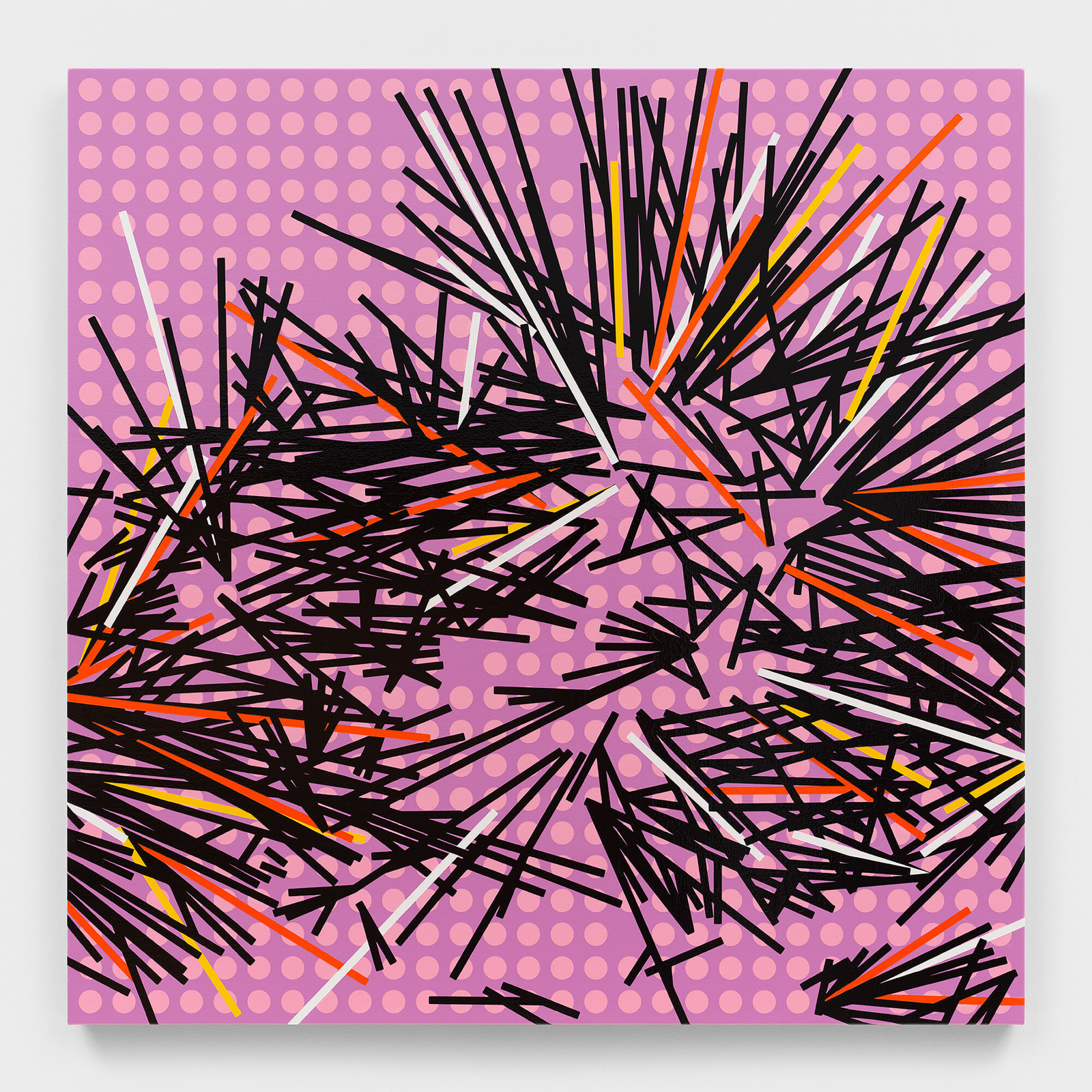 Sarah Morris, Black Pines [Sumiyoshi], 2022