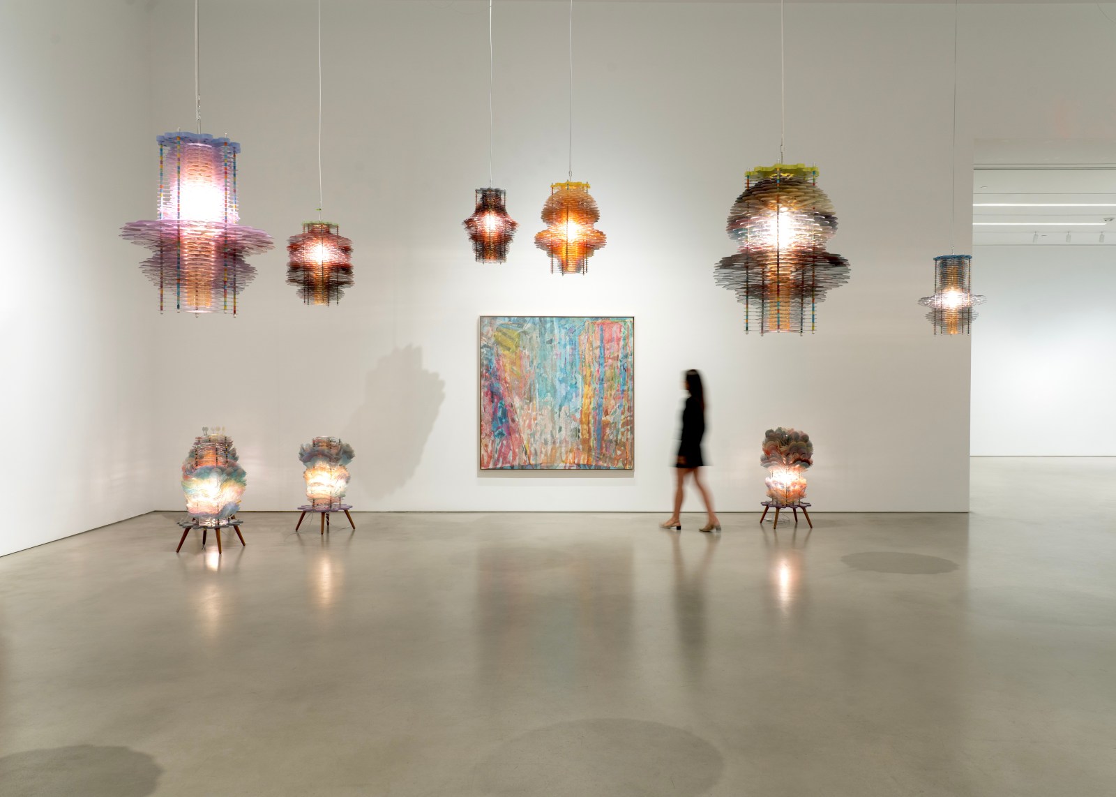 Installation view, Jorge Pardo, Petzel, 2025.