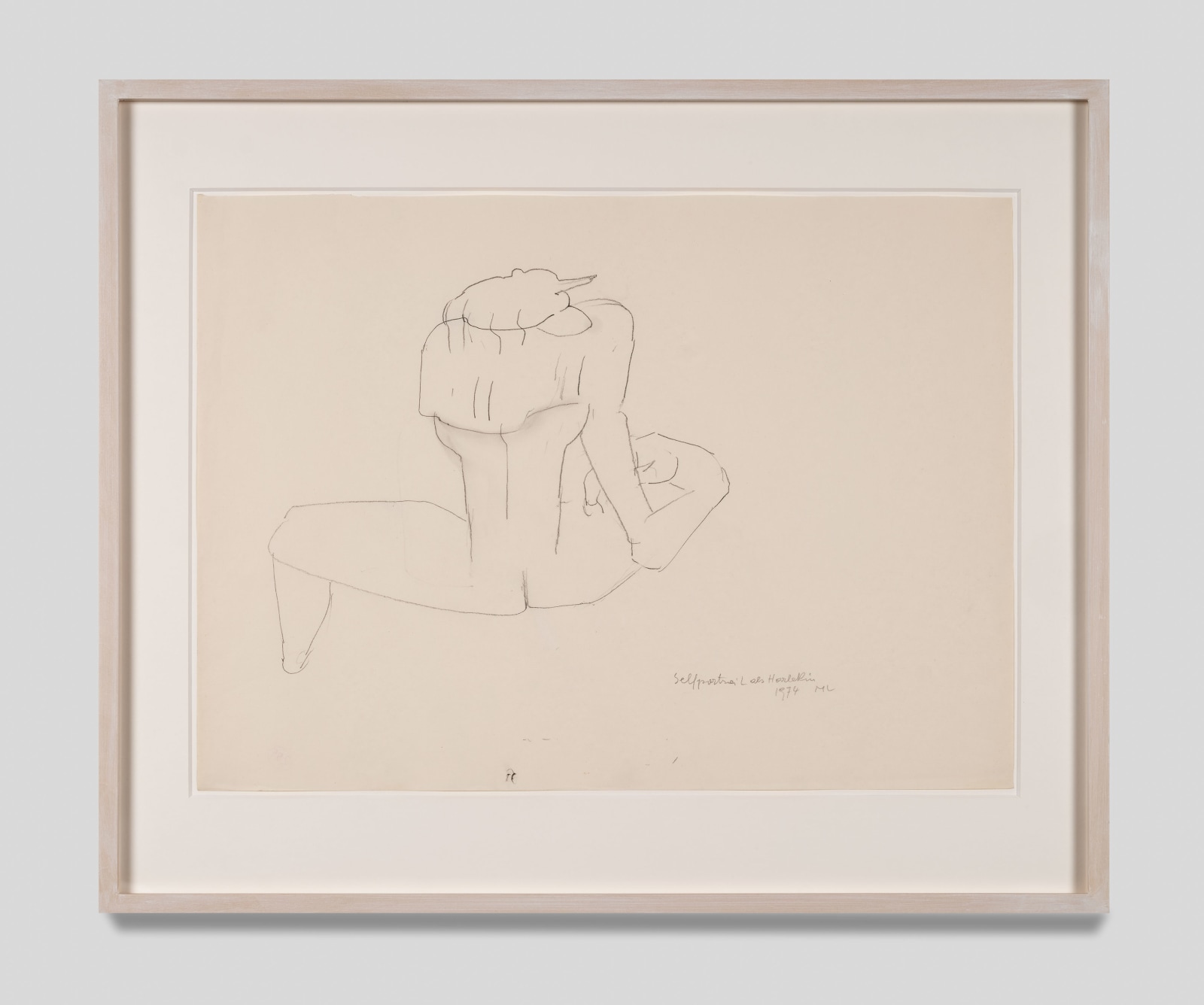 Maria Lassnig, Selfportrait als Harlekin