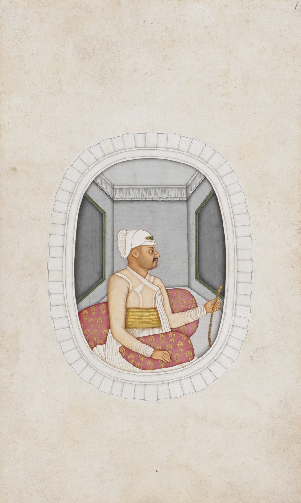  Portrait of Shitab Rai, Naib Diwan of Bihar, Late Mughal, Murshidabad, 1770-1780
