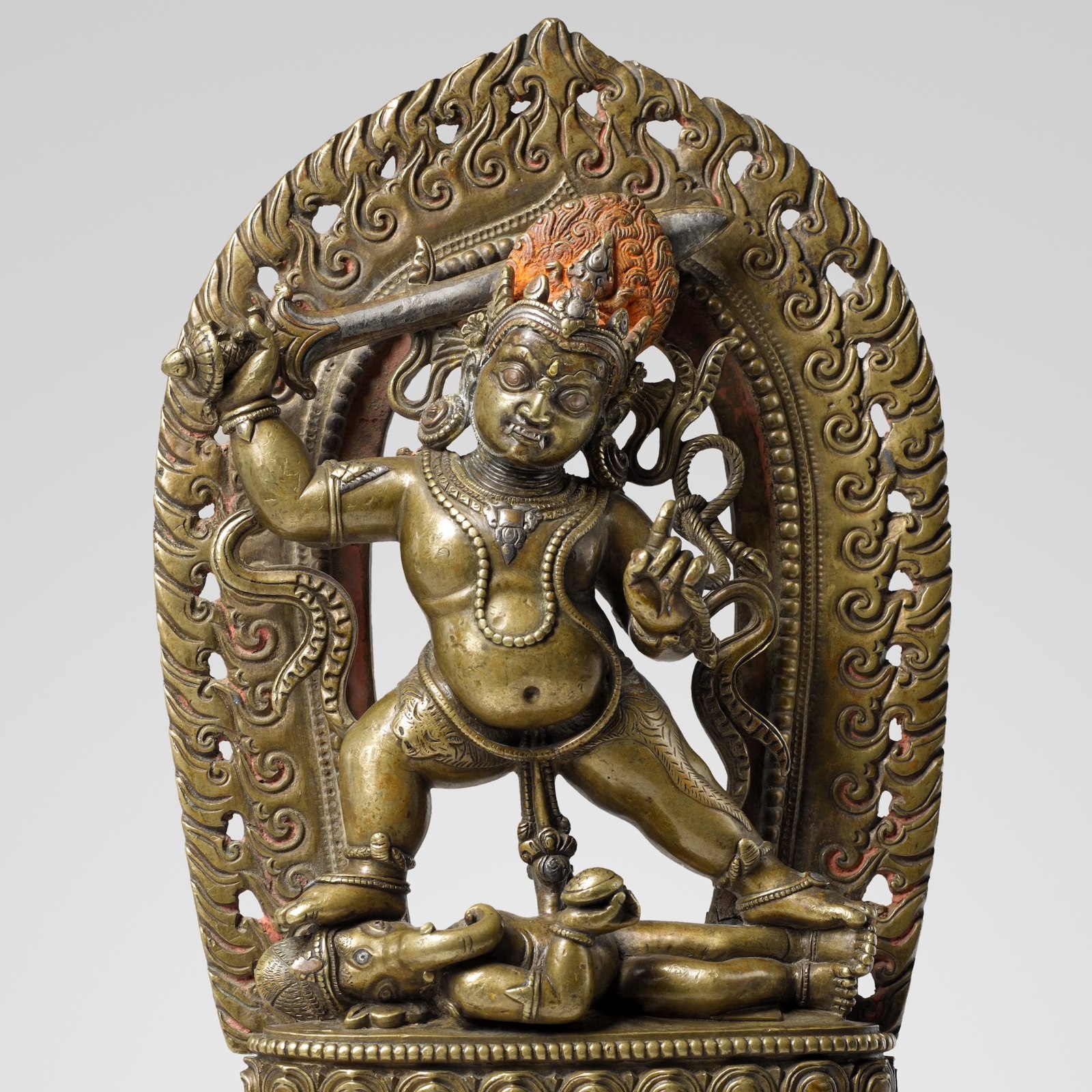 Acala is The wrathful protector of the Dharma and known as “the Immovable One”