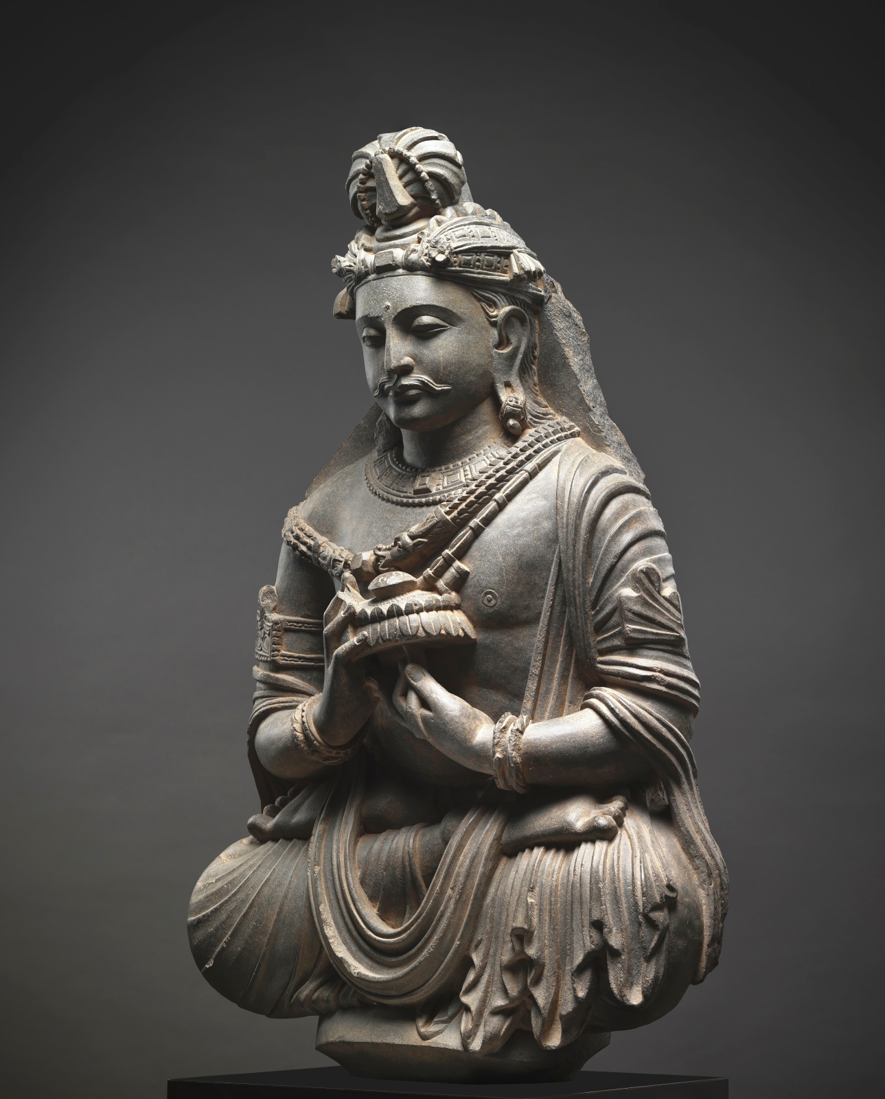 Bodhisattva Padmapani - Pakistan, ancient region of Gandhara - Artworks-Items - Carlton Rochell