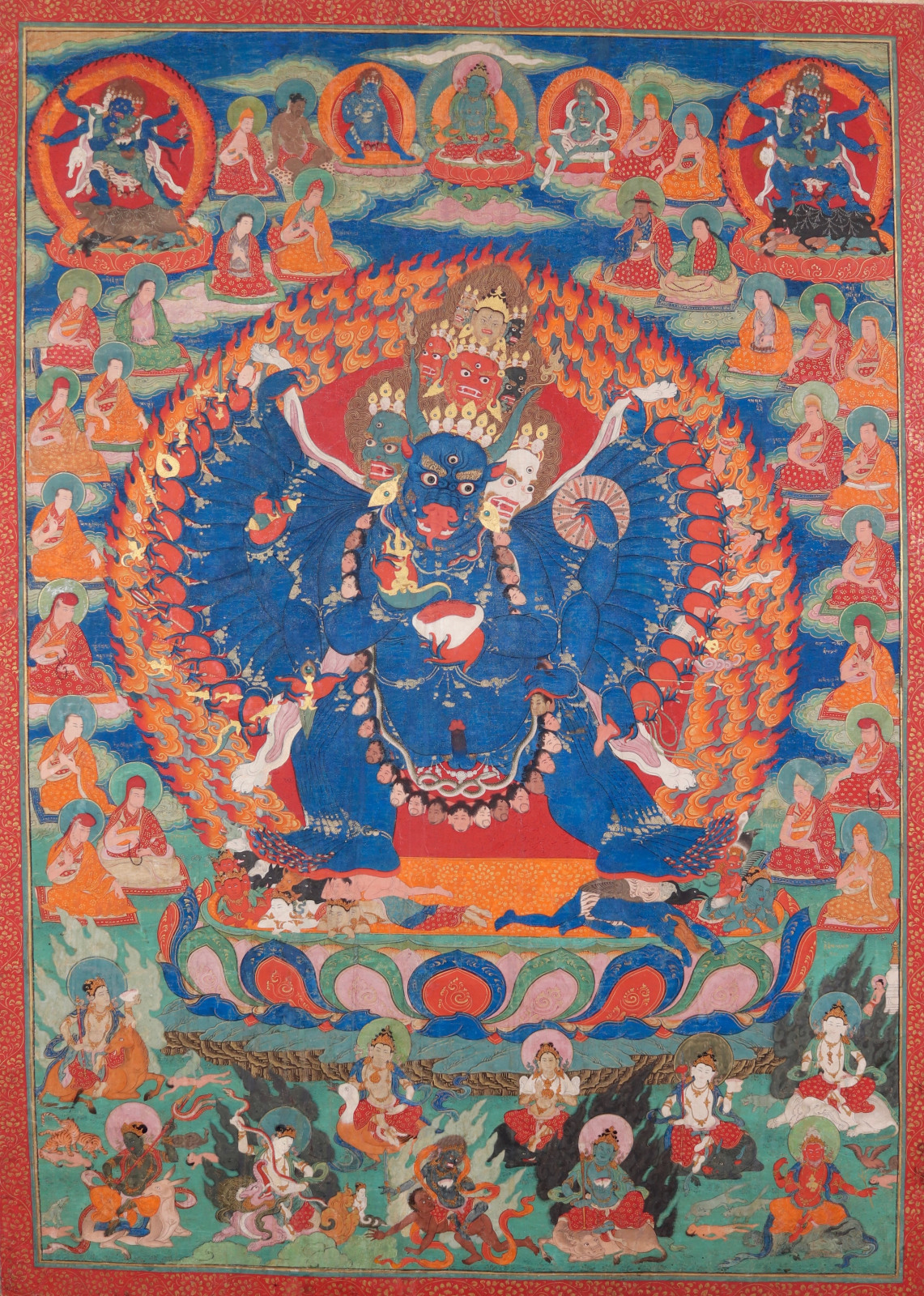 Ekavira Vajrabhairava Tibet 17th century