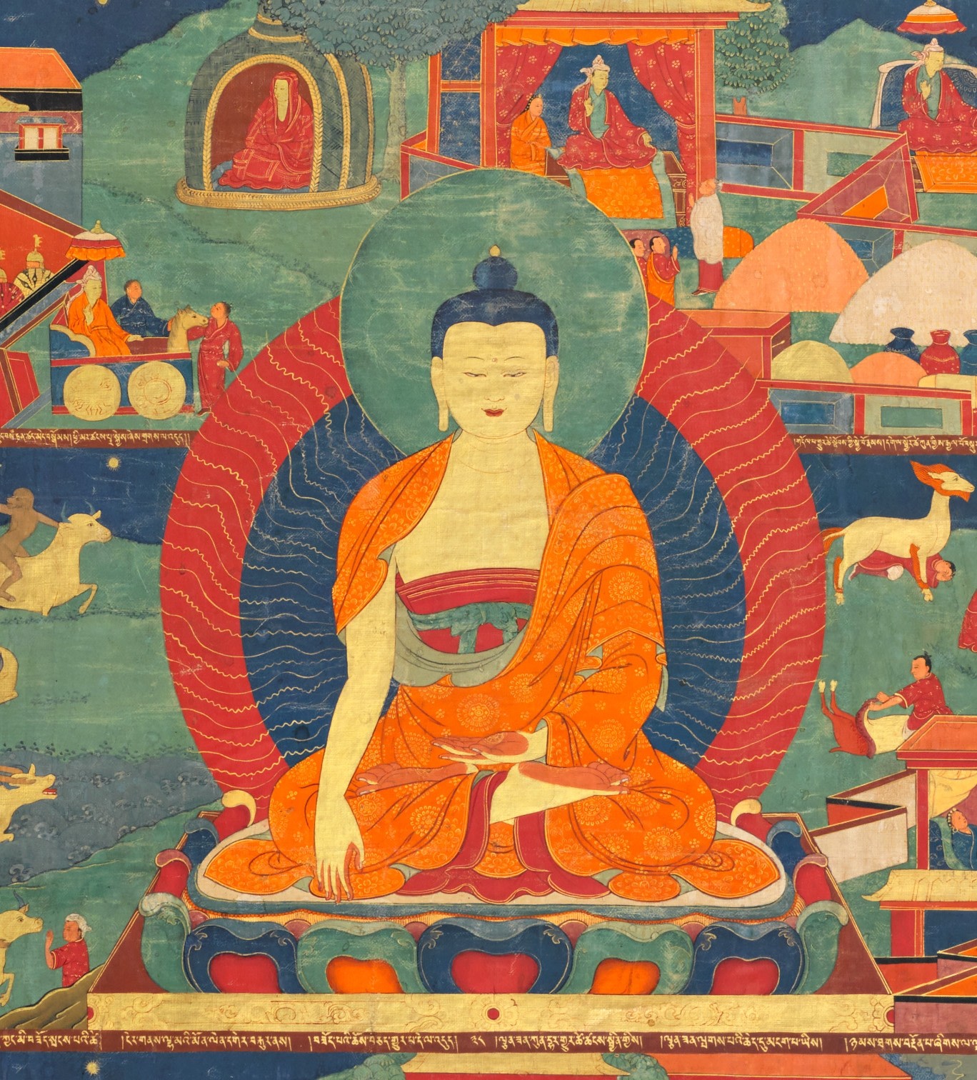 Jataka tales thangka