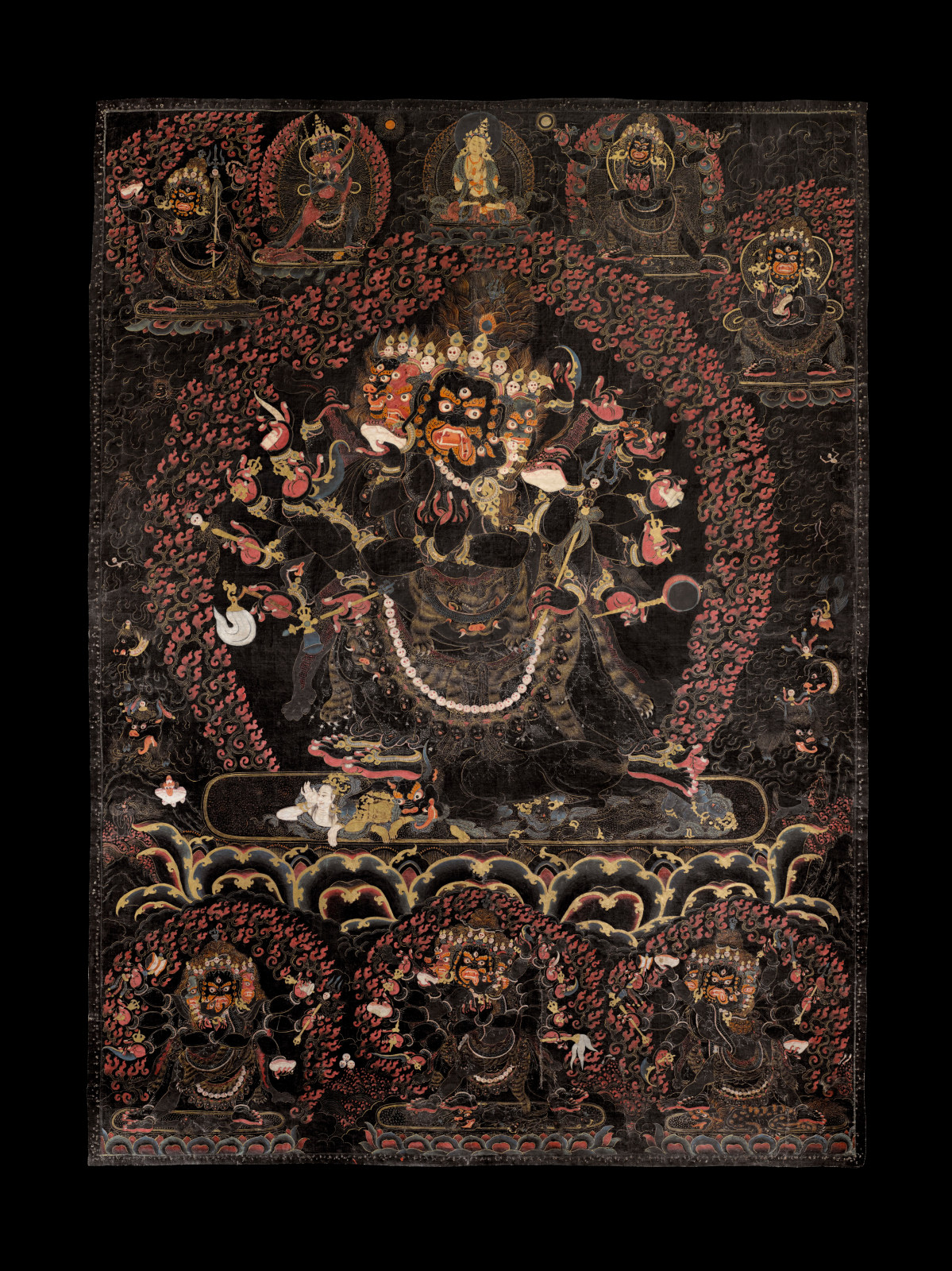 Tibetan painting of a Mahakala