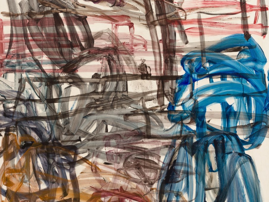 Detail of an untitled painting by David Deutsch from 2022