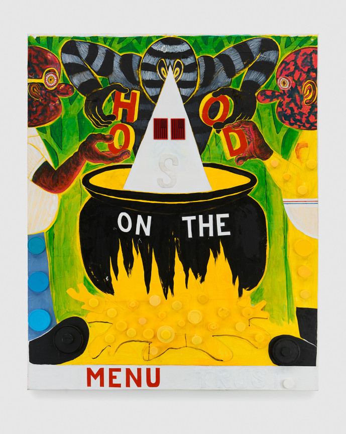 Image of TRENTON DOYLE HANCOCK's &quot;Hoods On The Men U Trust,&quot; 2024