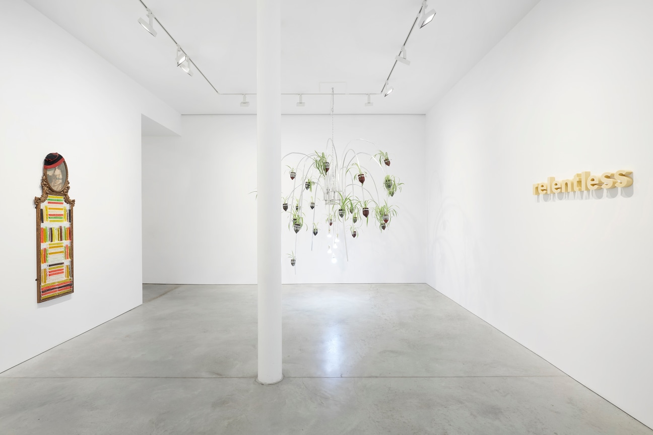 gallery view of three artworks