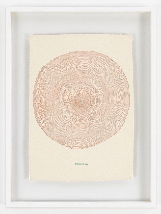 a red, uneven circle composed of multiple red rings