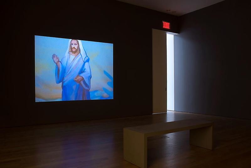 video projection of Jesus Christ