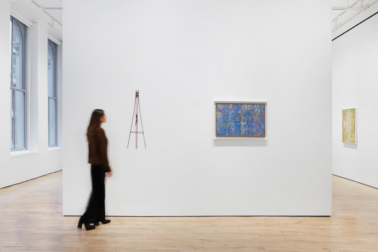 Installation view, Lee Mullican,&nbsp;The Nest Revived, James Cohan, 52 Walker Street, January 12 - February 25, 2023