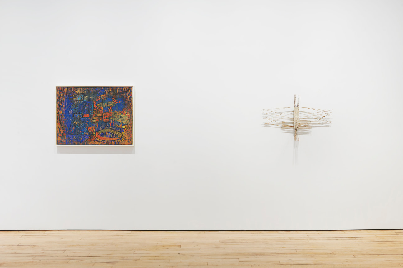 Installation view, Lee Mullican,&nbsp;The Nest Revived, James Cohan, 52 Walker Street, January 12 - February 25, 2023