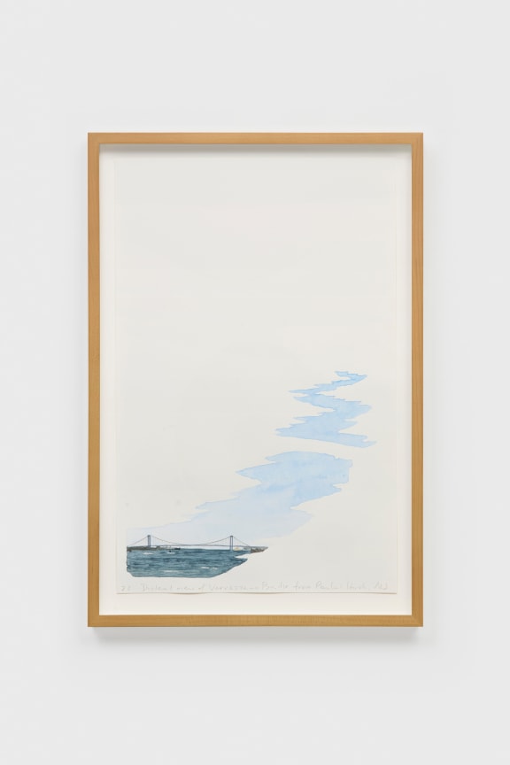 SPENCER FINCH, Distant View of Verrazzano Bridge from Paulus Hook, NJ, 2025
