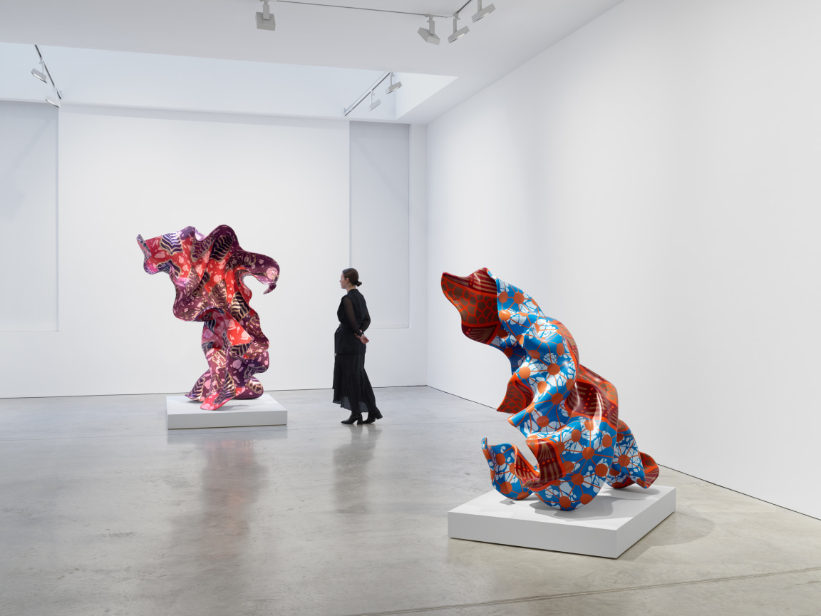 Installation view,&nbsp;Yinka Shonibare CBE: Boomerang: Returning to African Abstraction,&nbsp;James Cohan, 48 Walker Street, NY, October 26 - December 22, 2023.