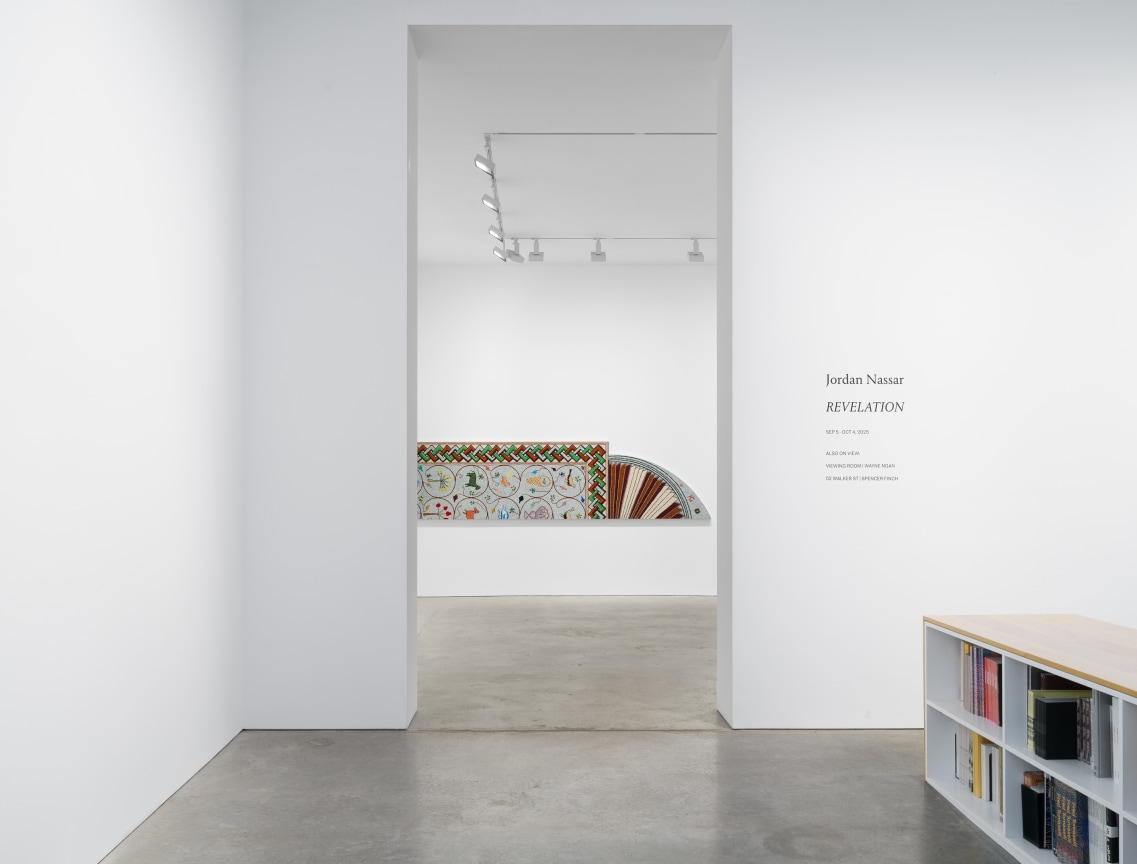 Installation View, Jordan Nassar, REVELATION,&nbsp;James Cohan, New York, NY, September 5 - October 4, 2025.