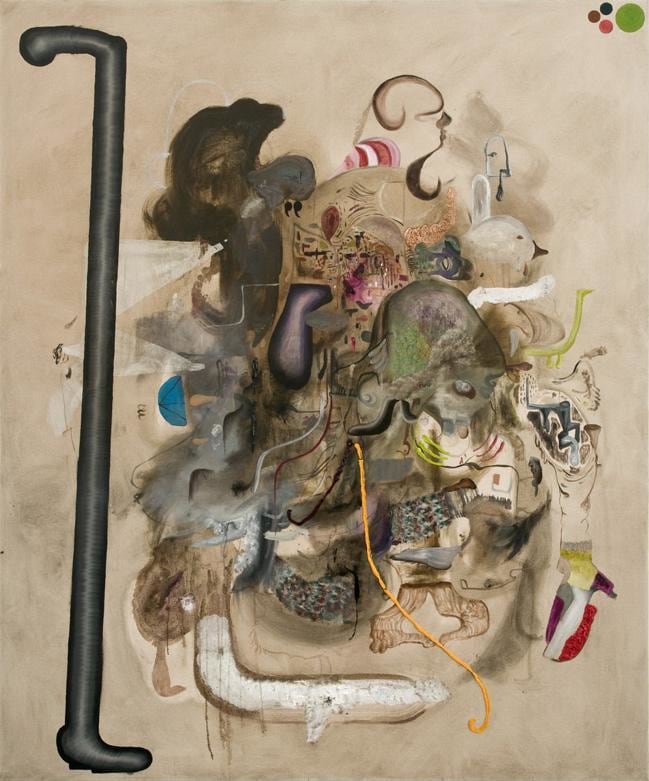 abstract painting made up of different things