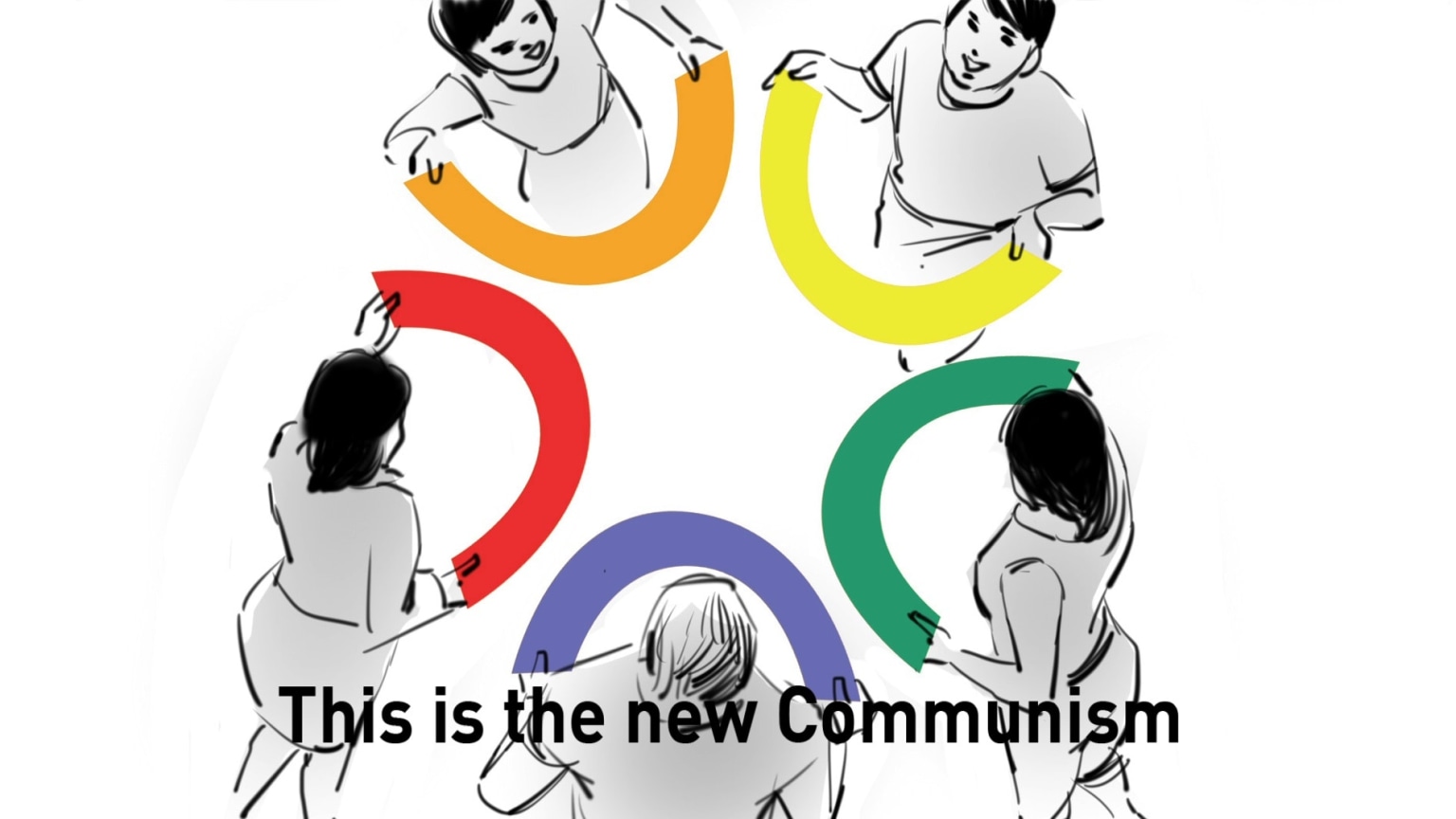 still of the propeller group's Television Commercial For Communism,&nbsp;2011